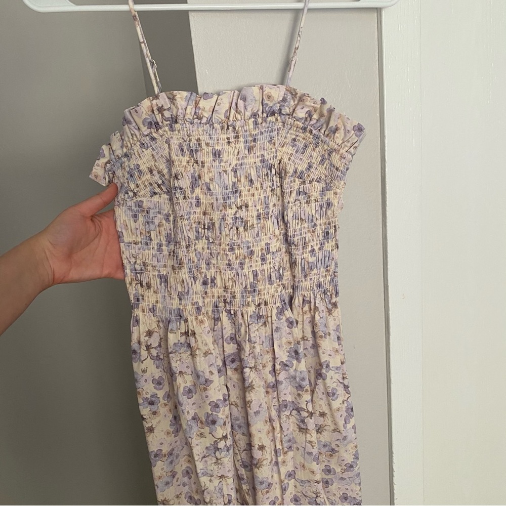 H&M Smocked Midi Dress